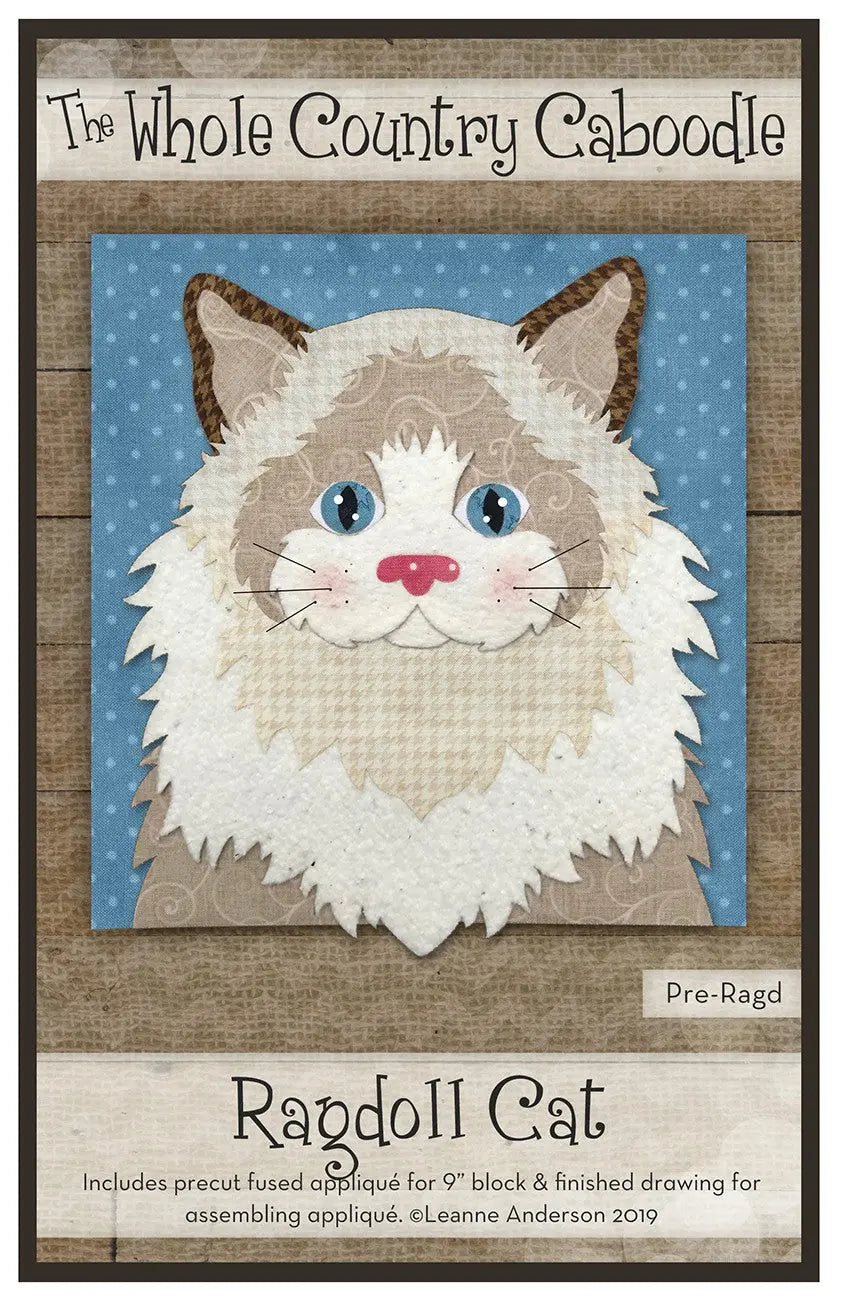 Ragdoll Cat Precut Fused Applique Pack - Linda's Electric Quilters