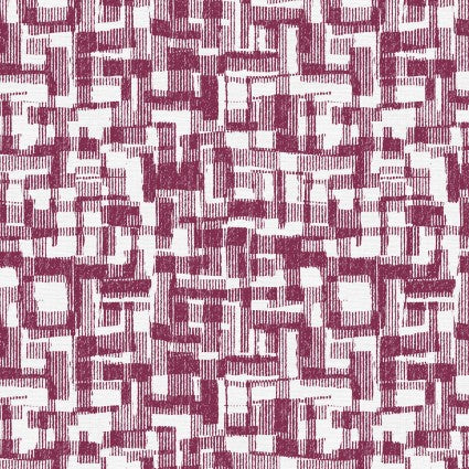 Red Berry Barcodes Cotton Wideback Fabric