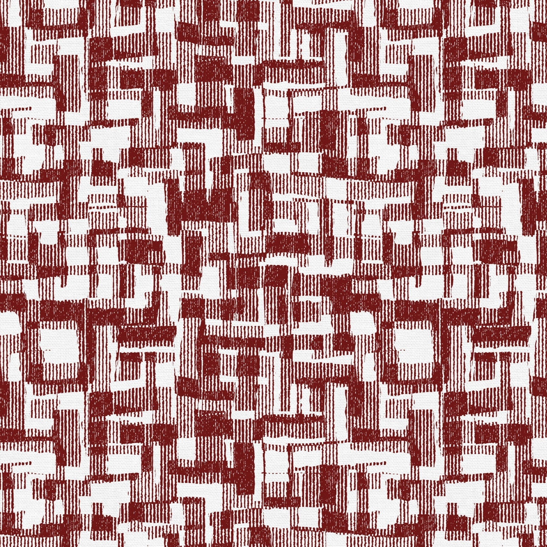 Red Brick Barcodes Cotton Wideback Fabric