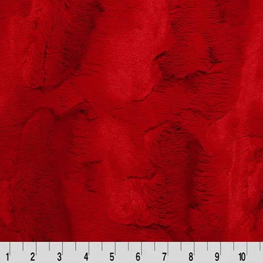 Red Cardinal Luxe Cuddle Mirage 80" Fabric per yard - Linda's Electric Quilters