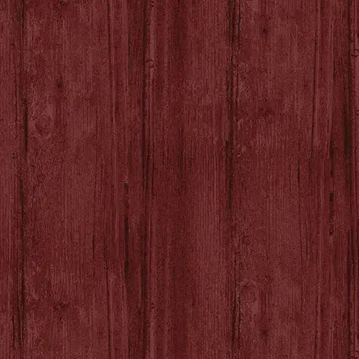 Red Claret Washed Wood Cotton Wideback Fabric