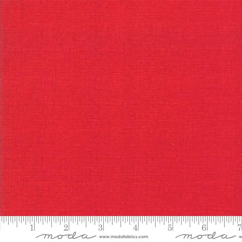 Red Crimson Thatched Cotton Wideback Fabric Per Yard - Linda's Electric Quilters