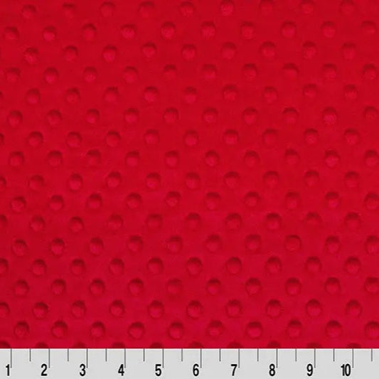 Red Cuddle Dimple Fabric per yard - Linda's Electric Quilters