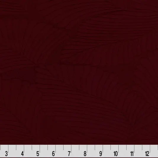 Red Merlot Cuddle 3 Extra Wide Tropic Burnout Fabric per yard - Linda's Electric Quilters