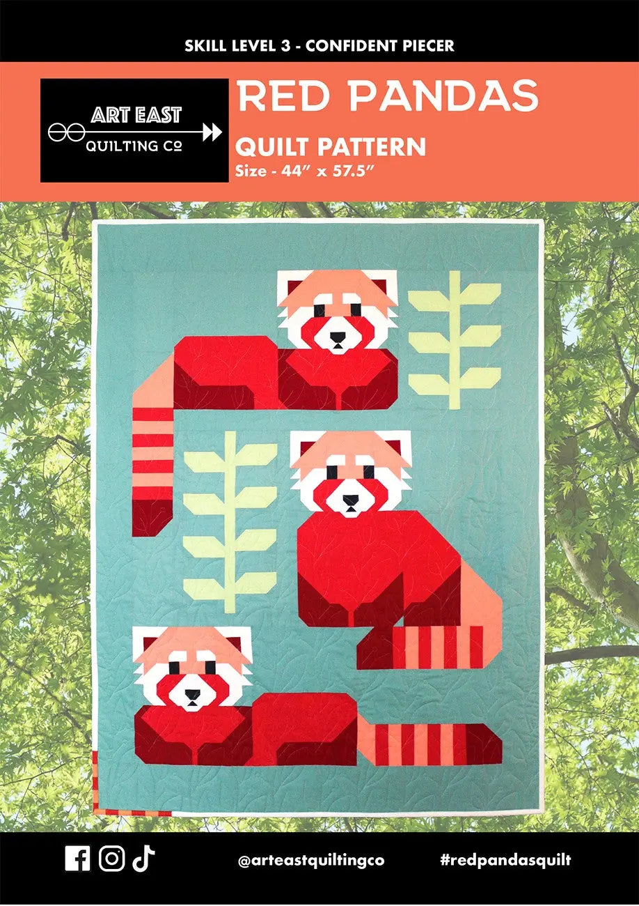 Red Pandas Quilt Pattern - Linda's Electric Quilters