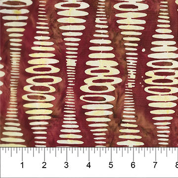 Red Ripple Stripe Abstract Bubble Pop 83702-26 Cotton 44”/45” Fabric Per Yard