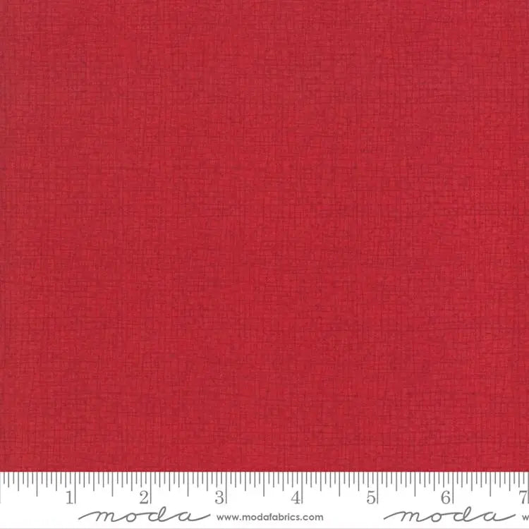 Red Scarlet Thatched Cotton Wideback Fabric Per Yard Moda Fabrics & Supplies
