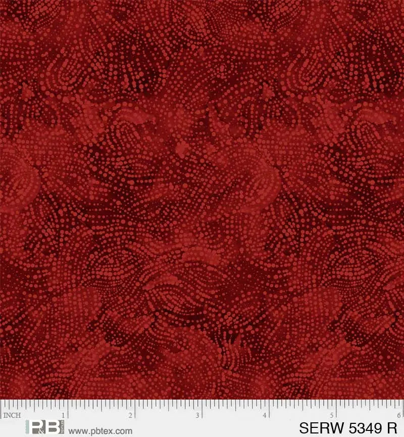 Red Serenity Cotton Wideback Fabric (2 yard pack)