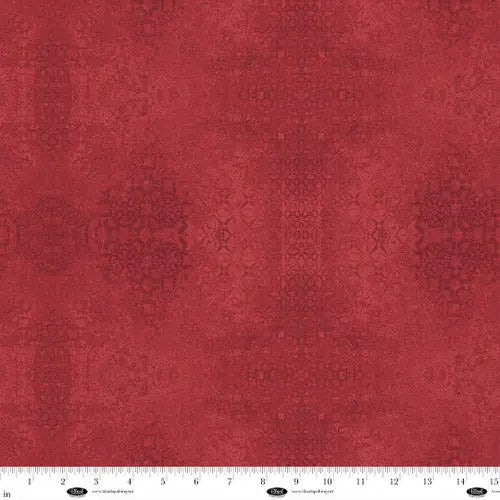 Red Textured Damask Casabella Cotton Wideback Fabric Per Yard Blank Quilting Inc