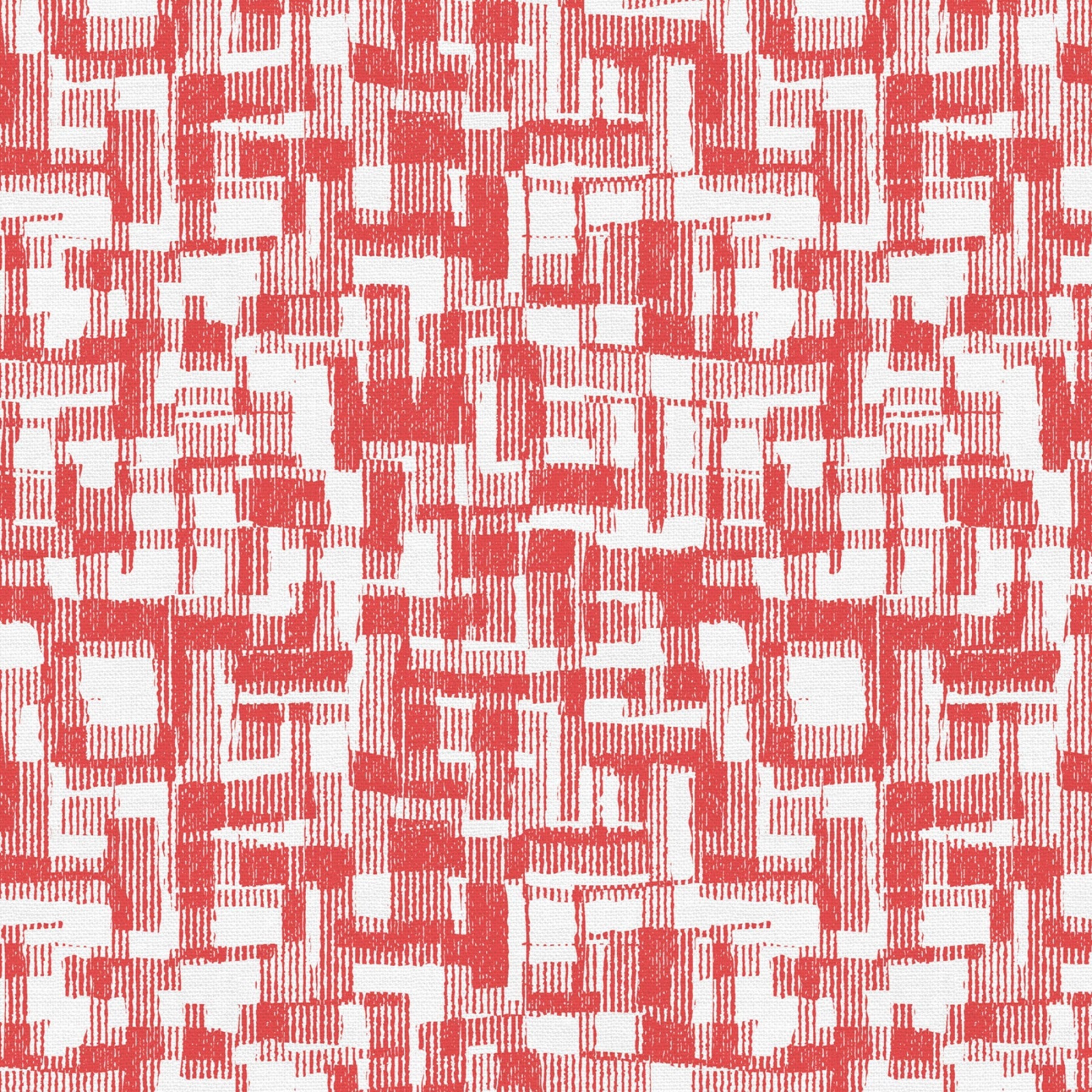 Red Verbena Barcodes Cotton Wideback Fabric