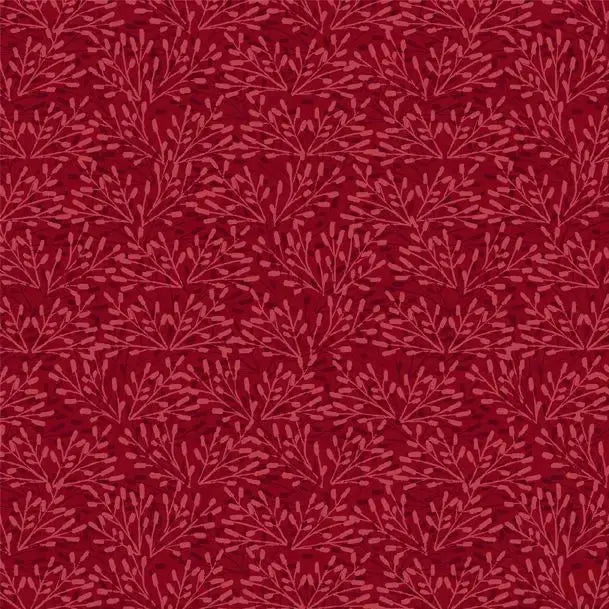 Red Whimsy Cotton Wideback Fabric Per Yard - Linda's Electric Quilters