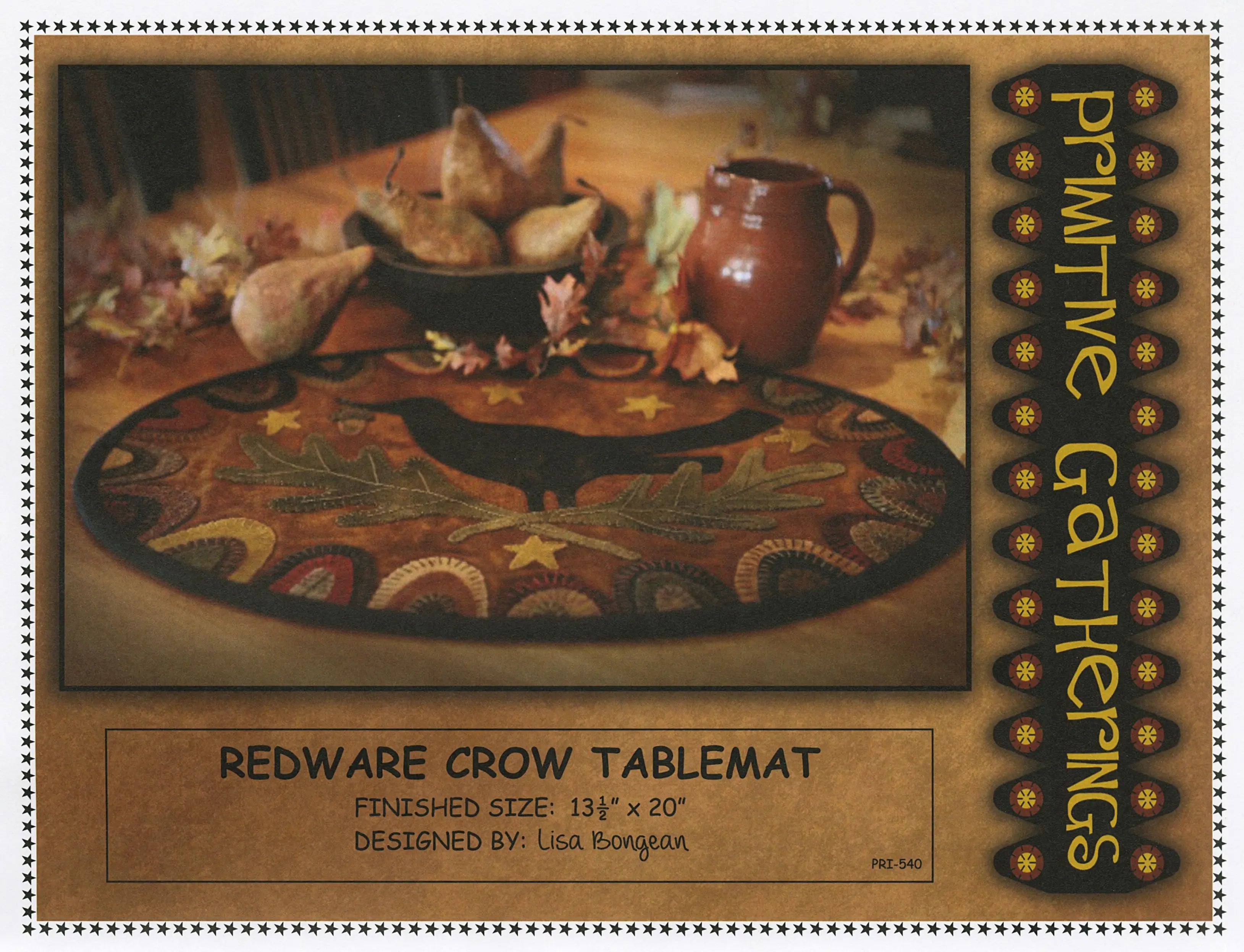 Redware Crow - Linda's Electric Quilters