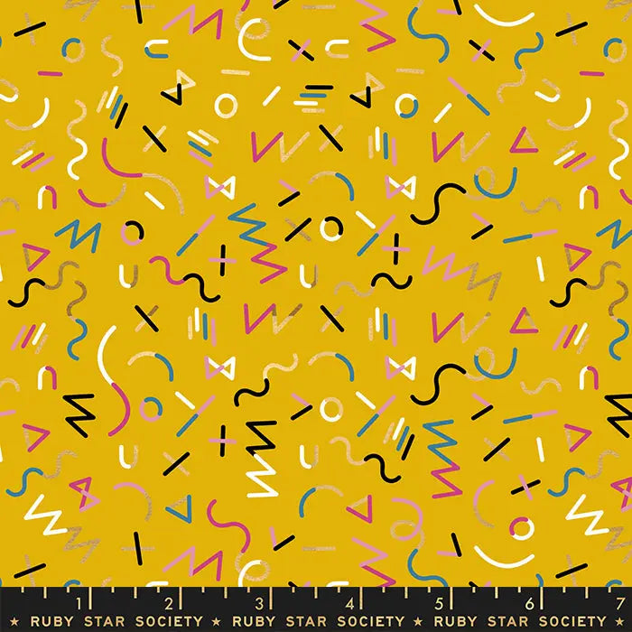 Reign Highness Goldenrod Yellow 44"/45" Fabric Per Yard Moda Fabrics & Supplies