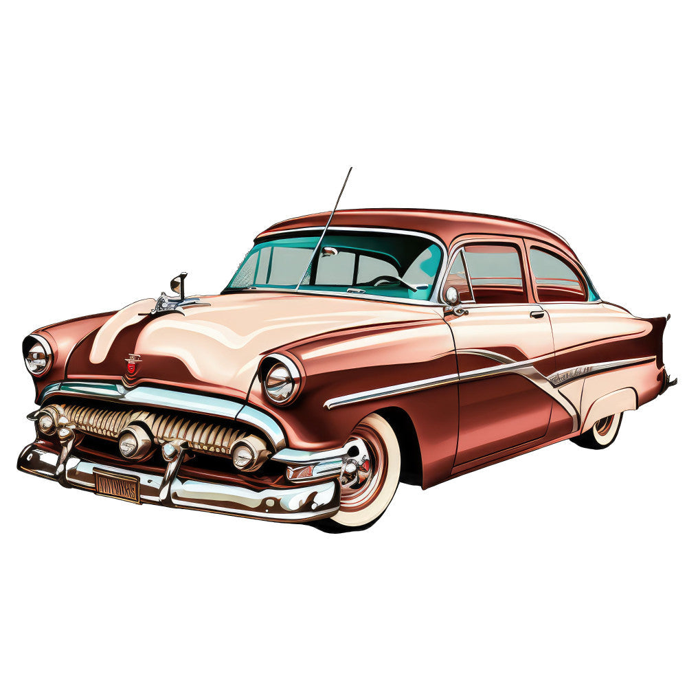Retro Cars Fabric Panel 3