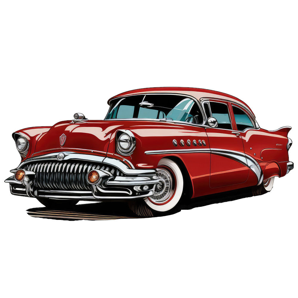 Retro Cars Fabric Panel 5
