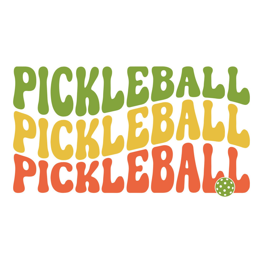 Retro Pickleball Fabric Panel 1