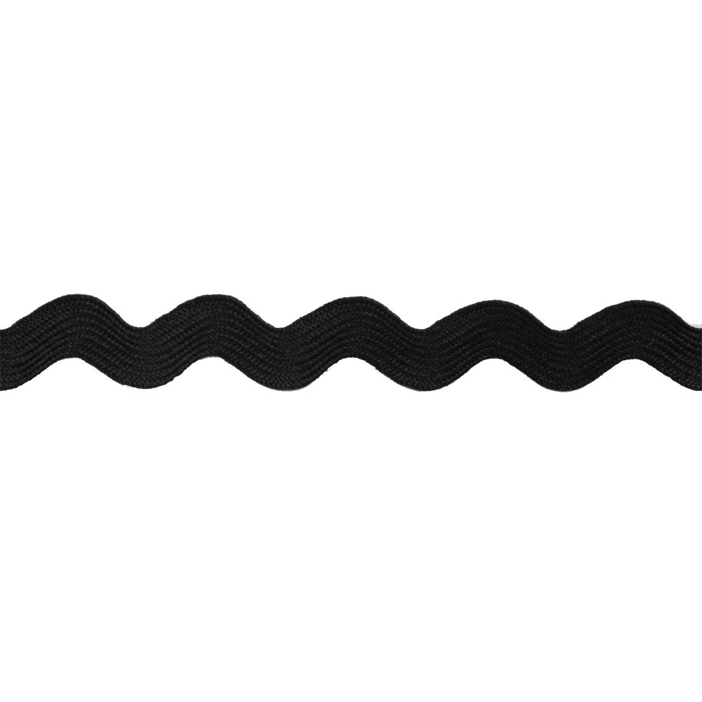 Rick Rack Collection - 3/4" Width (15 Yard Roll) - BRC-10MM-02 Black