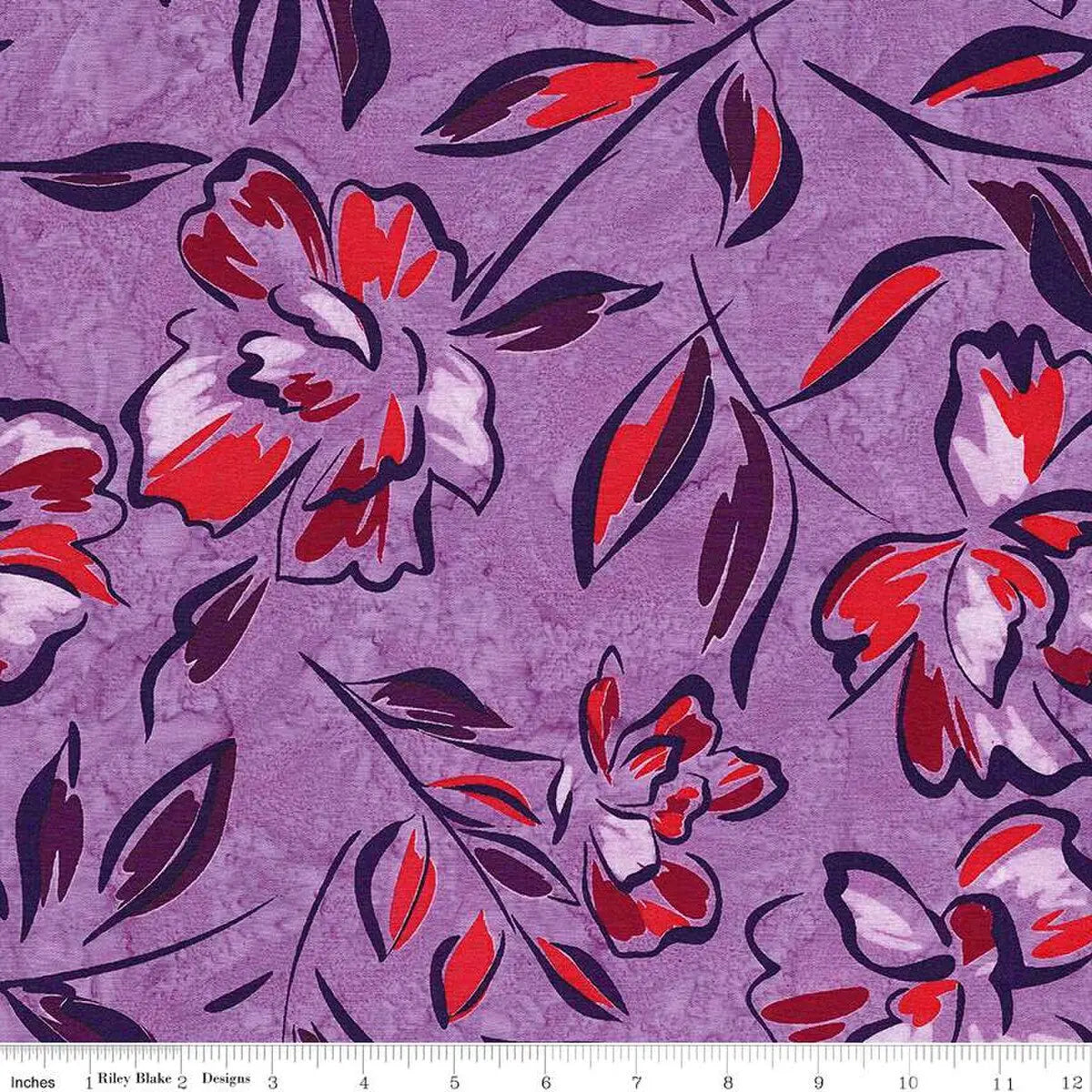 Riley Blake BT23060-183 - A Nod to Mod - Splash of Grenadine 45" Fabric Per Yard Fabric Fanatics