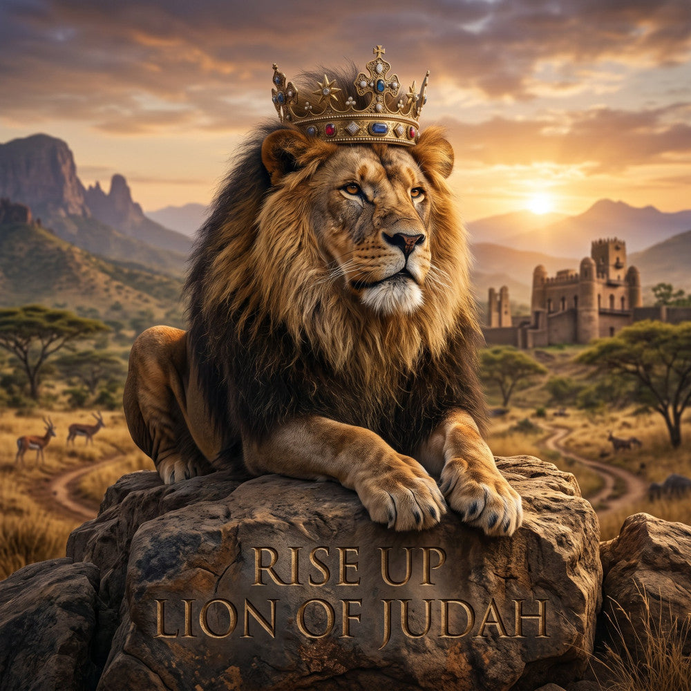 Rise Up Lion of Judah Fabric Panel 1