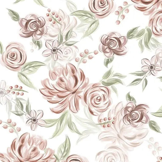 Rose Sweet Flowers Cloud Cuddle Fabric per yard - Linda's Electric Quilters