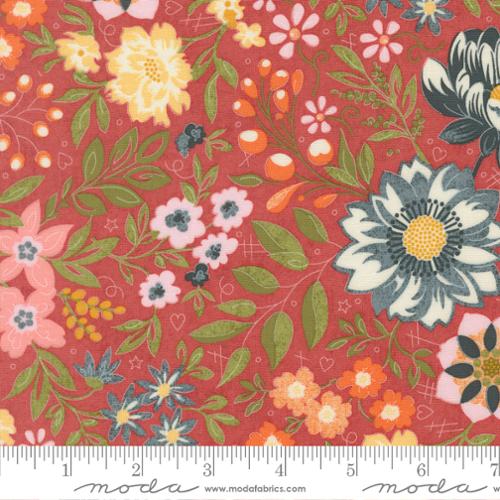 Rosy Fieldrush Covent 44 45 inch Cotton Fabric Moda Fabrics