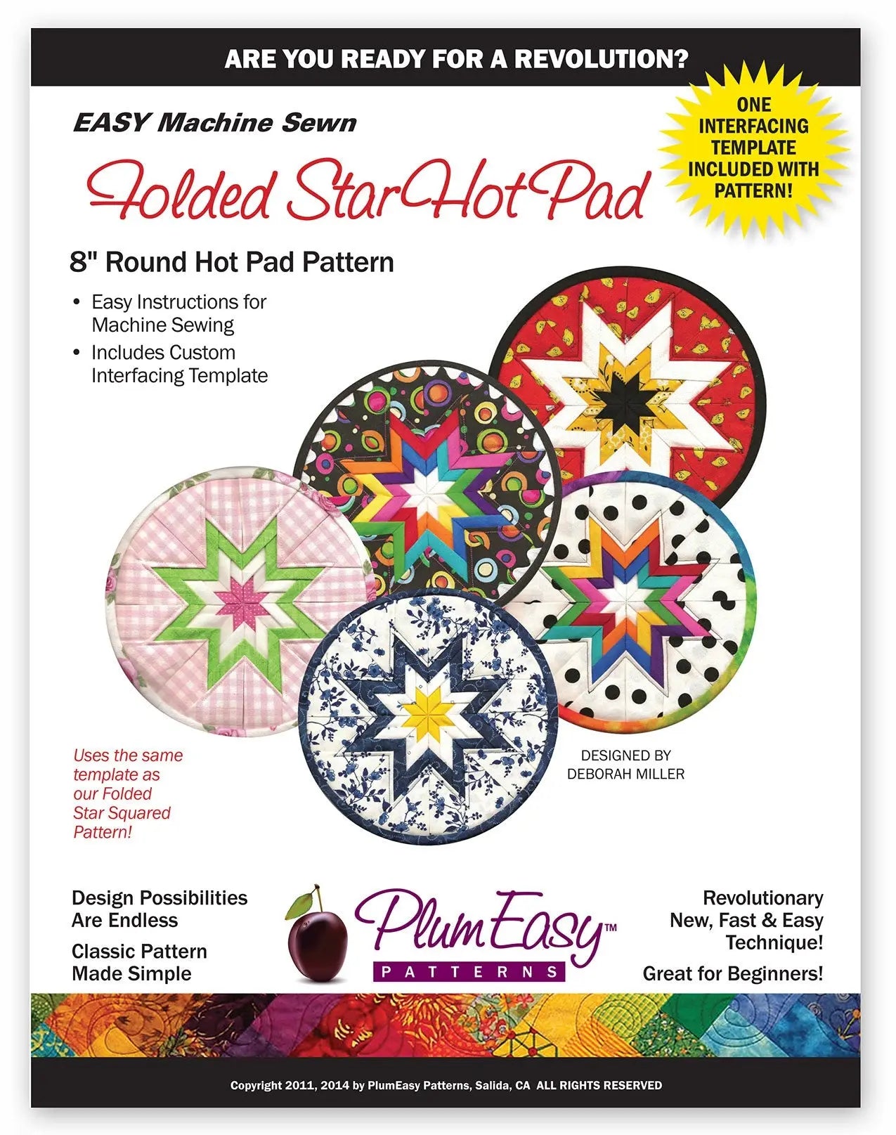 Rounded Folded Star Hot Pad - Linda's Electric Quilters