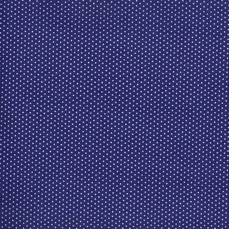 Royal Pin Dot 45" Wide Cotton Fabric Per Yard
