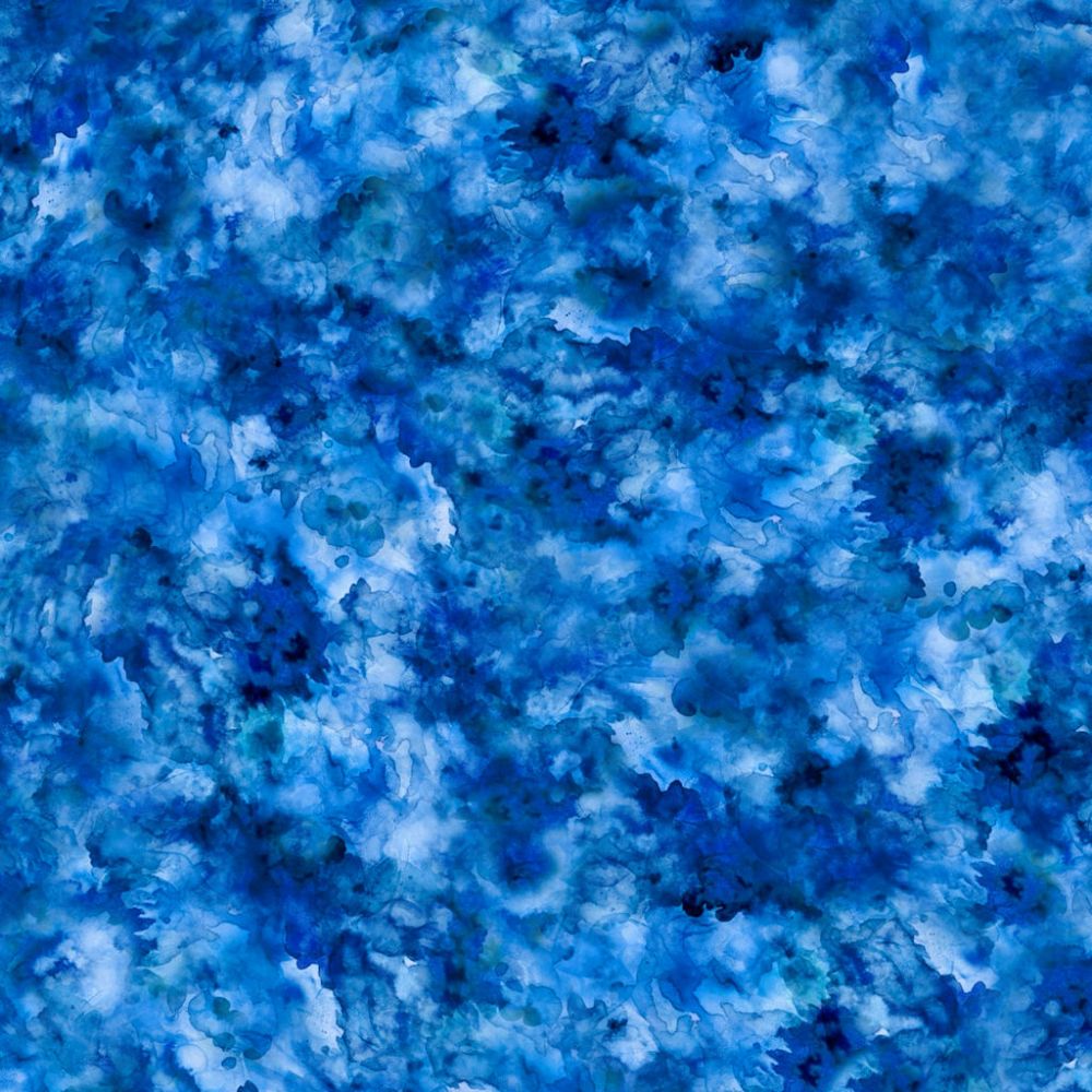Royal Quilt Backing - Water Color 108" Wide Cotton Fabric Per Yard