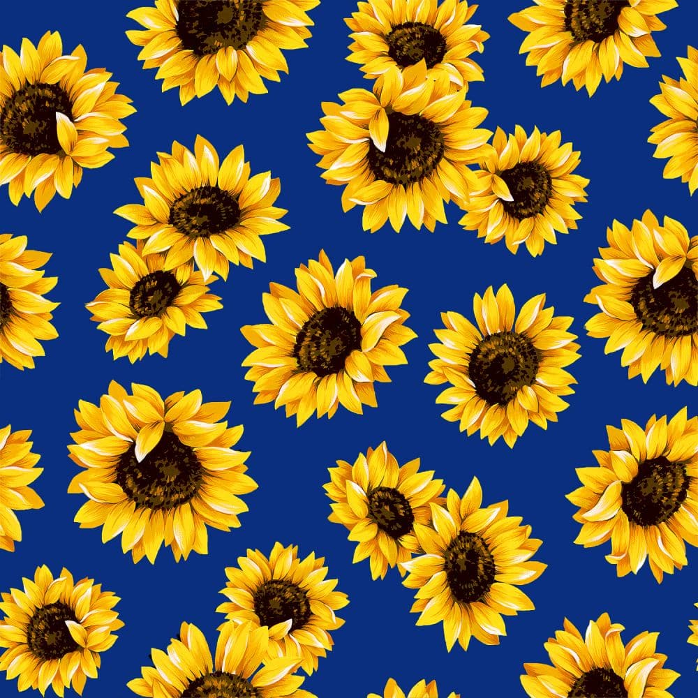 Royal Sunflower Dance 45" wide Fabric per yard