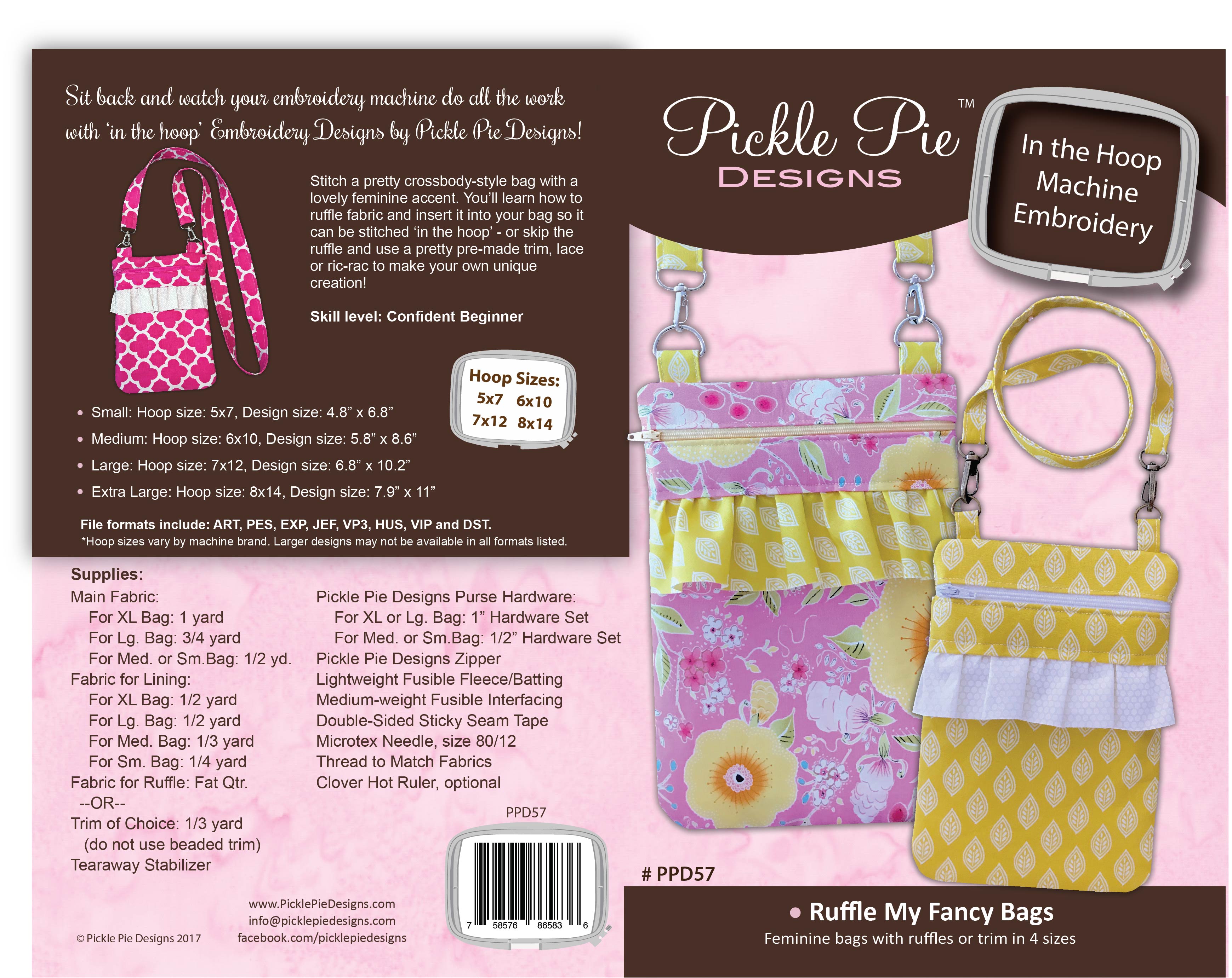Ruffle My Fancy In the Hoop Embroidery Design Collection