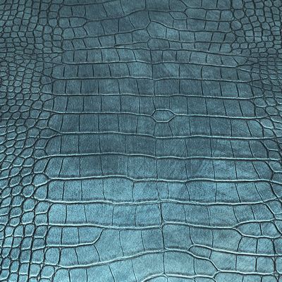 Faux Large Scale Crocodile- Blu/Grn  18 in x 54 in