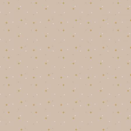 Riley Blake Sparkler metallic quilting cotton blender fabric in Beach