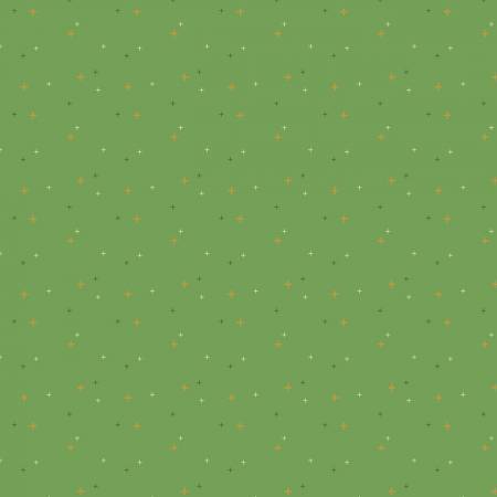 Riley Blake Sparkler metallic quilting cotton fabric in Clover