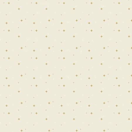 Riley Blake Sparkler metallic quilting cotton fabric in Pina Colada