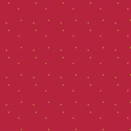 Riley Blake Sparkler metallic quilting cotton fabric in Redwood