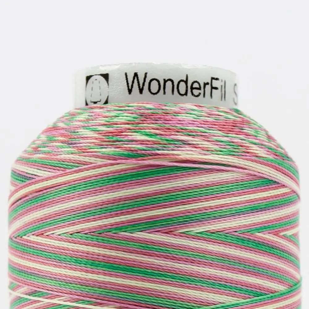 SCM04 - Silco™ 35wt Cotton Teal Yellow Pinks Thread WonderFil USA