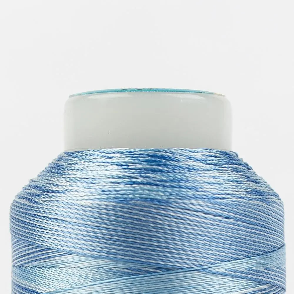 SD15 - Mirage™ 30wt Rayon Sky Blues Thread WonderFil USA