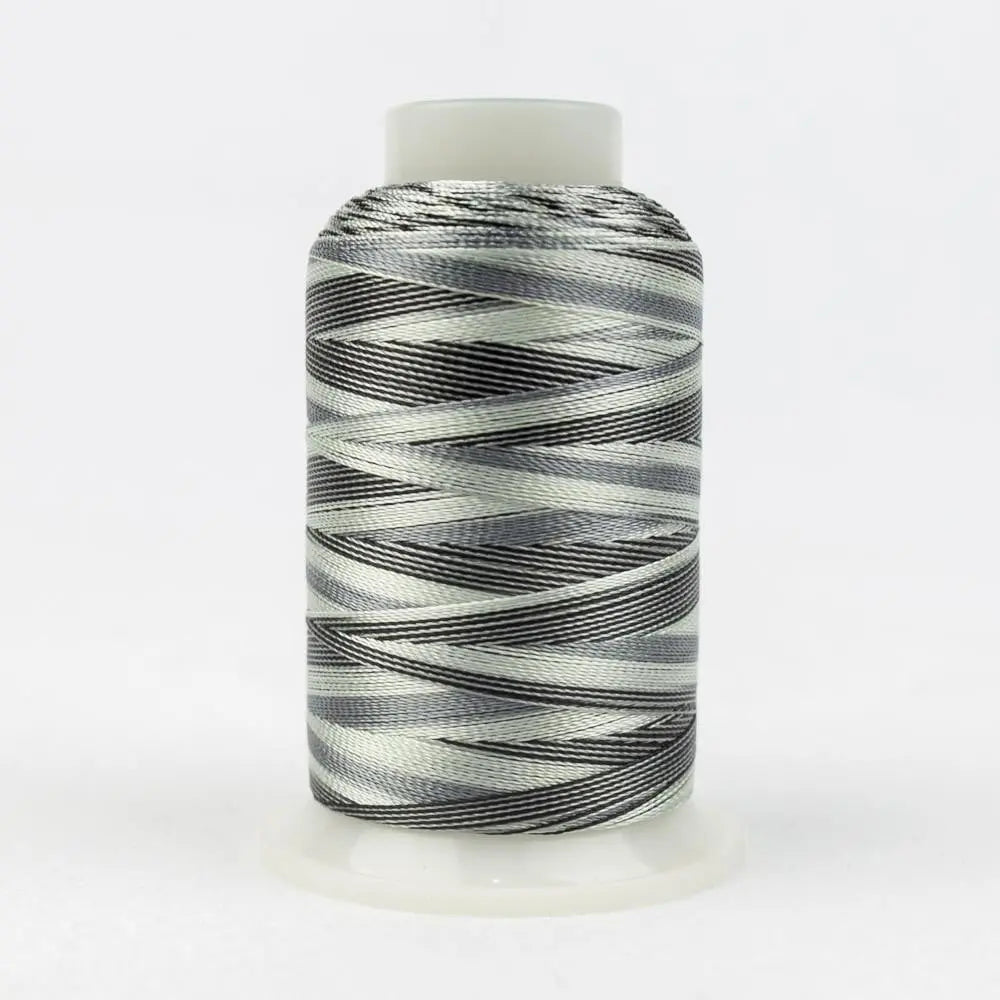 SD28 - Mirage™ 30wt Rayon Black Greys Thread WonderFil USA