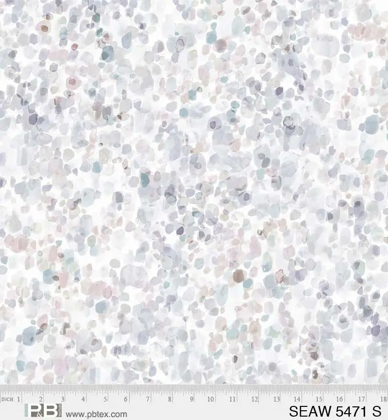 Grey Sea Glass Cotton Wideback Fabric per yard P&B Textiles