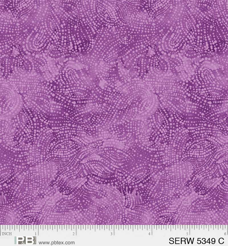 Purple Orchid Serenity Cotton Wideback Fabric per yard