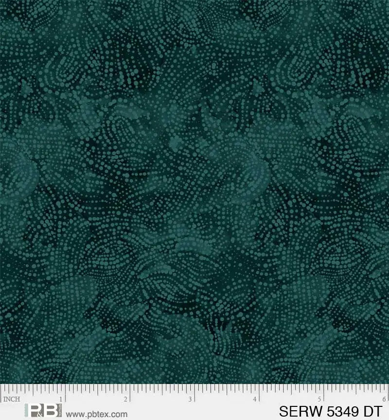 Green Emerald Serenity Cotton Wideback Fabric per yard - Linda's Electric Quilters