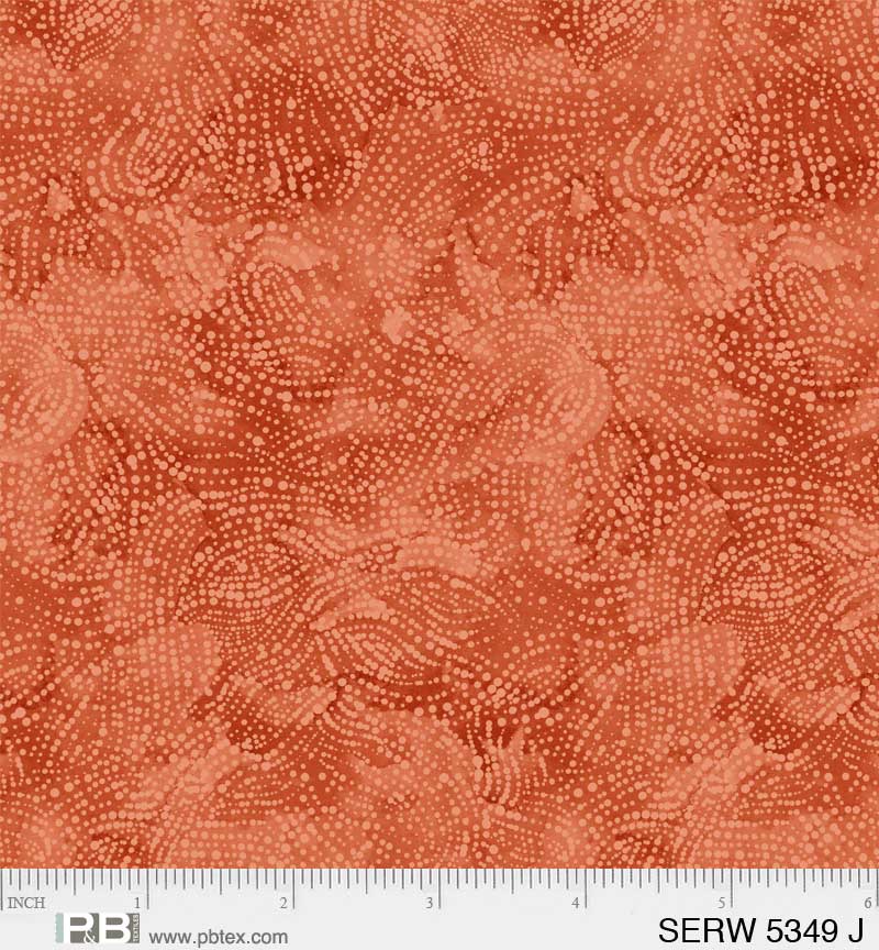 Orange Spice Serenity Cotton Wideback Fabric per yard