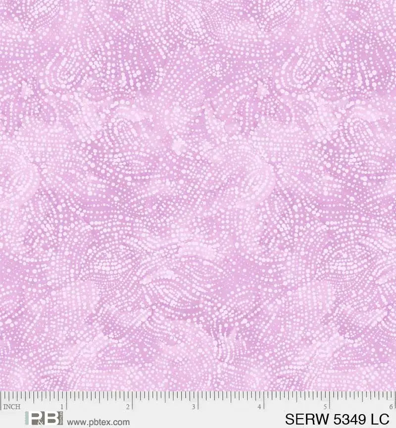 Purple Rose Serenity Cotton Wideback Fabric per yard