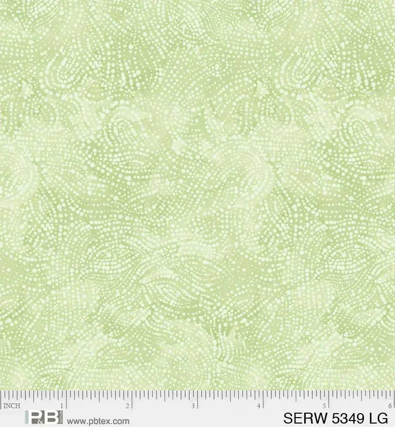 Green Pistachio Serenity Cotton Wideback Fabric per yard - Linda's Electric Quilters