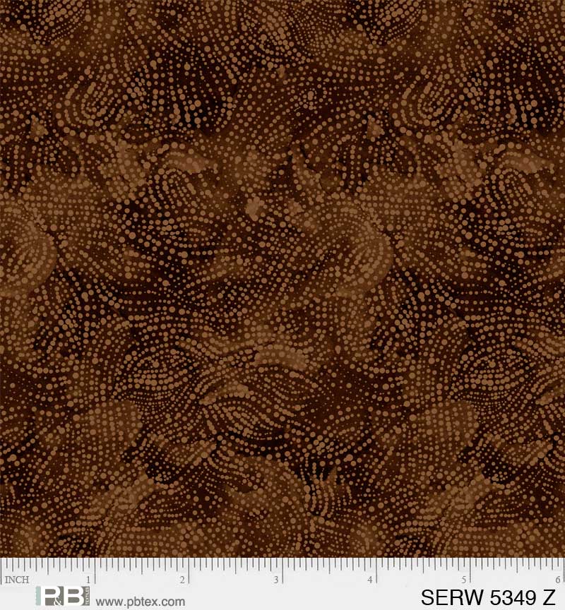 Brown Serenity Cotton Wideback Fabric per yard