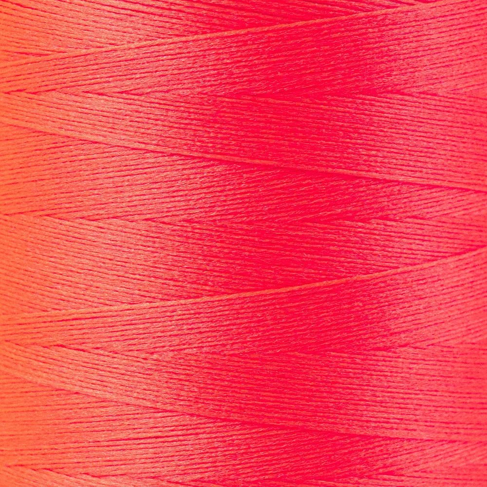SL12 - SoftLoc™ Wooly Poly Neon Red Thread WonderFil USA