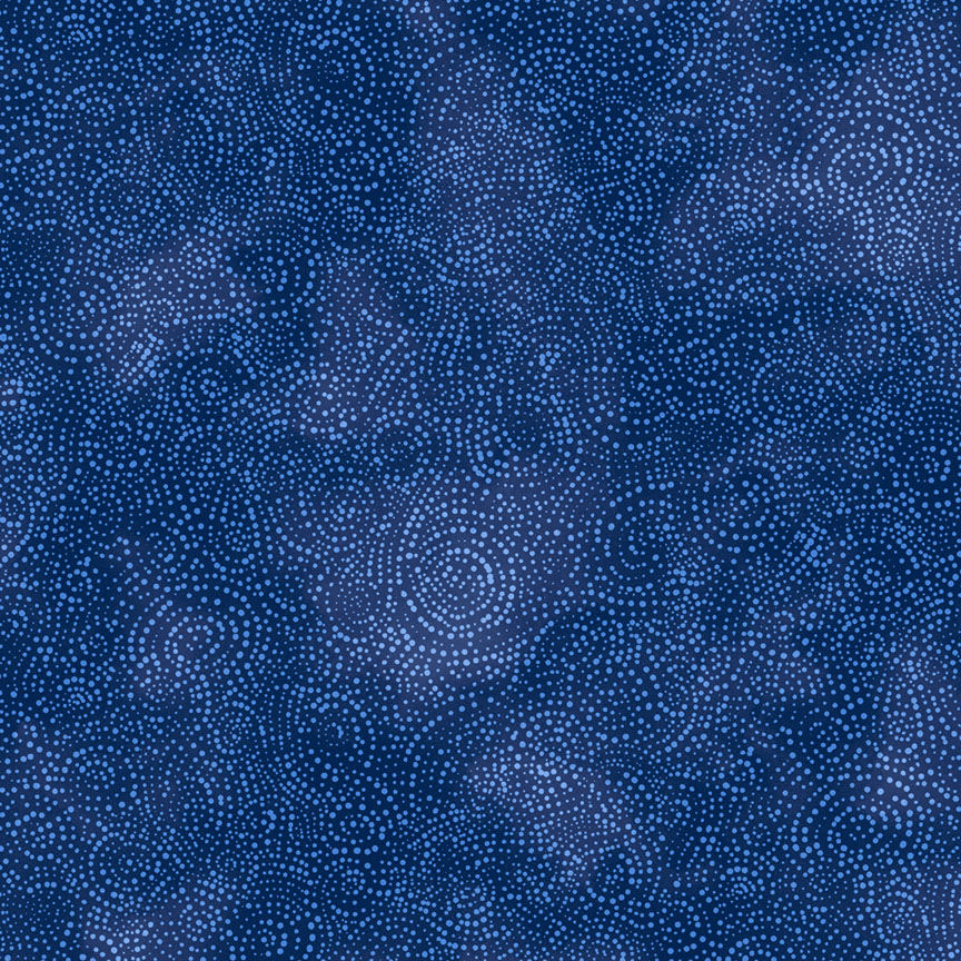Blue Solstice Serene Swirls Flannel Wideback Fabric per yard