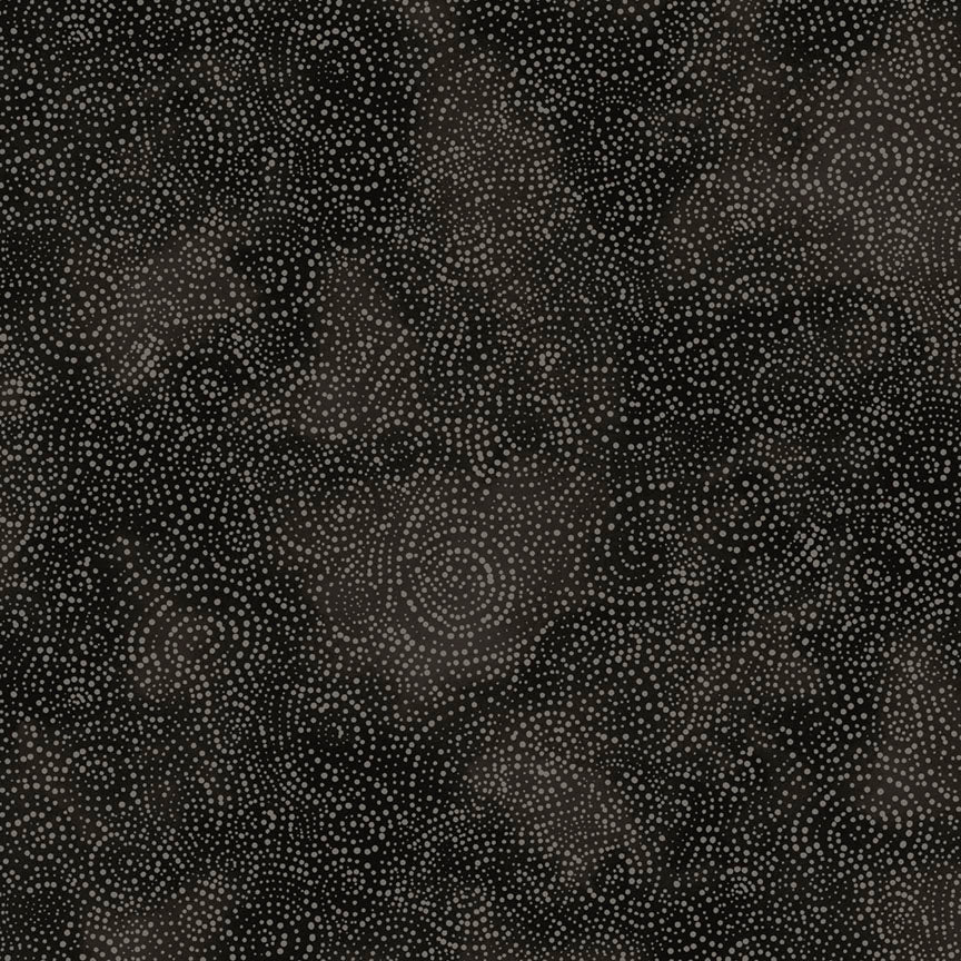 Black Solstice Serene Swirls Flannel Wideback Fabric per yard