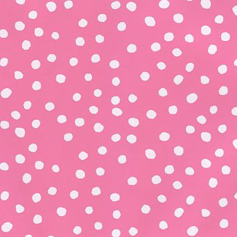 Basics Irregular Dots Rose Pink Cotton 44"/45" Fabric Per Yard