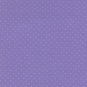 Basics Purple White Dots Cotton 44"/45" Fabric Per Yard